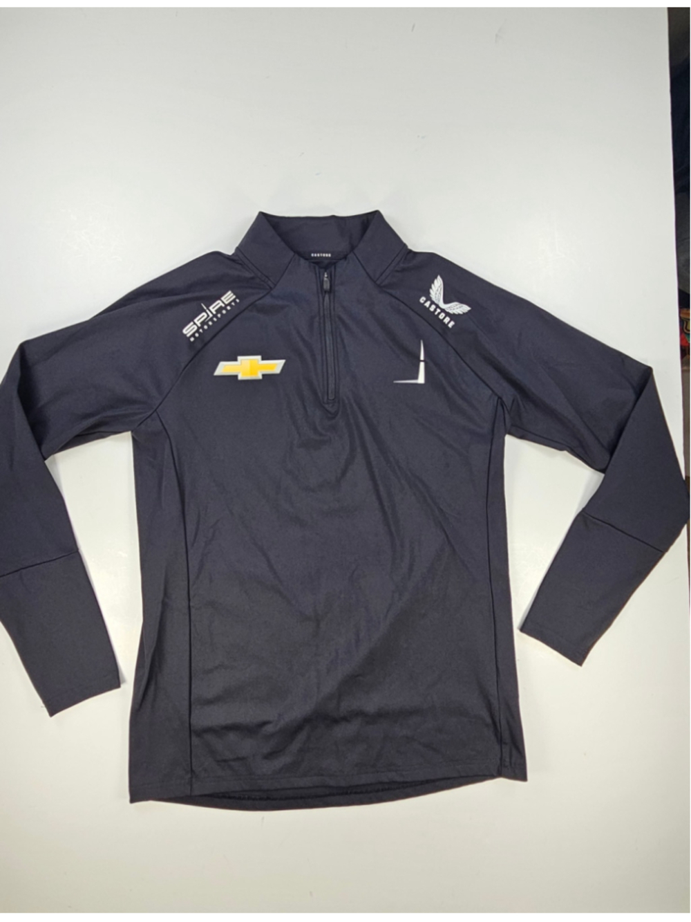 Castore Spire Motorsports NASCAR Chevrolet 1/4 Zip Pullover Mens XS Black